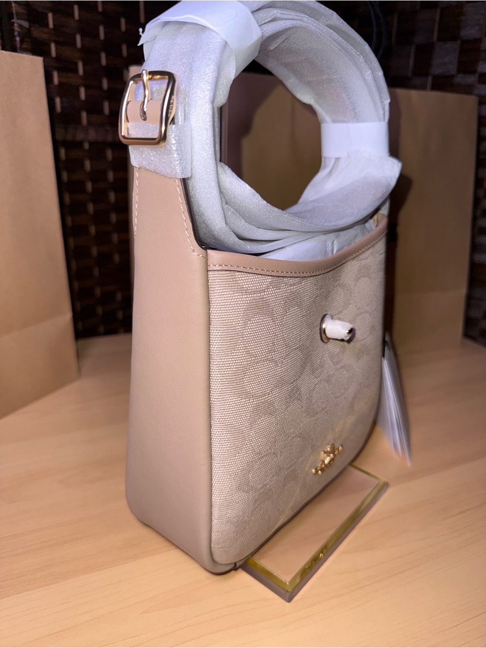 Coach Outlet Hadley Mini Crossbody Bag With Signature Canvas - Picture 6 of 16